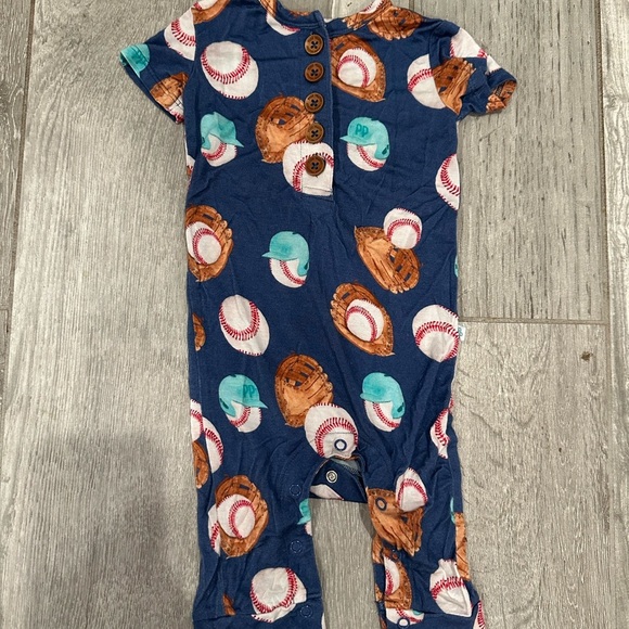 Posh Peanut Other - Baseball Print Kids One Piece